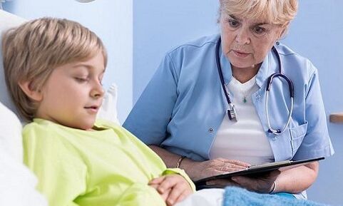 Doctor and son at the hospital